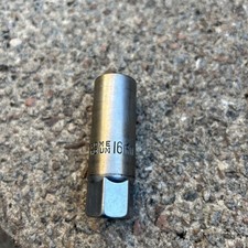 Chrome Vanadium 16mm Spark Plug Socket 6 Point Slim 3/8 Drive