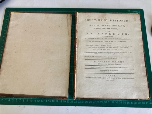 Court hand restored the - restored:, or,