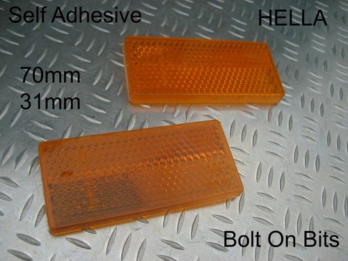 Hella amber side reflectors - amber,