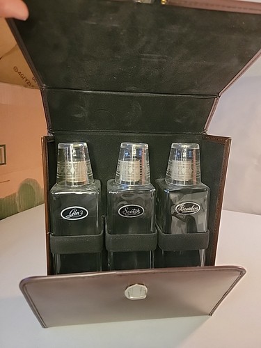 Vintage travel bar - set, gin