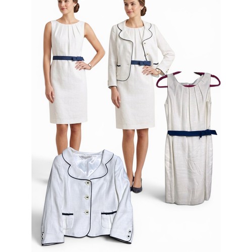 Hobbs ivory navy - ivory, trim