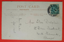 Postcard Carlisle Castle,Gateway,Cumberland,Postmark Annan,1903 Dumfriesshire