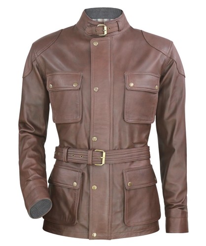 Panther leather jacket antique - jacket,