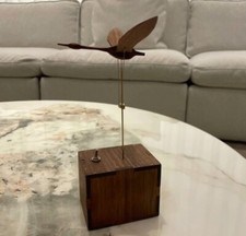Handmade Wooden Flying Swan Kinetic Sculpture – Moving Desk Decor Art Gift