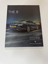 Original G15 BMW 850i 8 Series Coupe Magazine Advert Poster Man Cave Retro