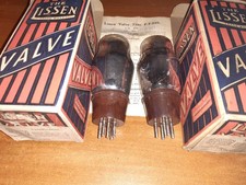 VINTAGE VALVE TUBE AUDIO 2 off Lissen PT225 TESTED GOOD