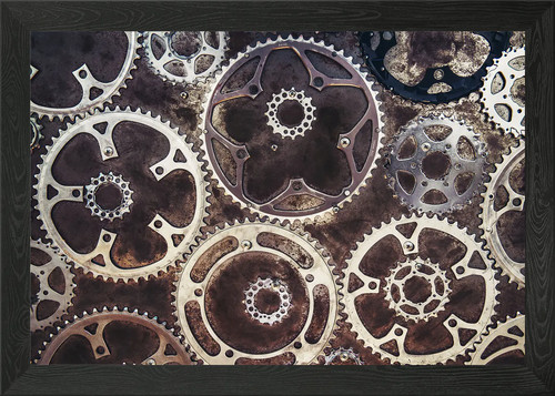 Clock cogs and gears - clock,