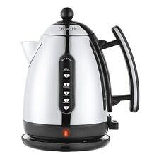 Dualit Lit Cordless Jug Kettle, 1.5 Litre, Stainless Streel & Black, 72010
