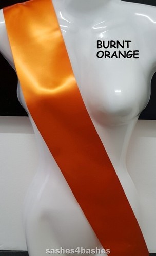 Blank 100mm satin sash - satin,