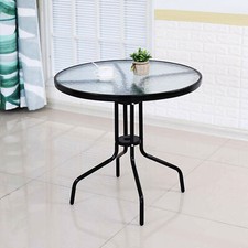 TEMPERED GLASS TOP PATIO TABLE