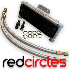 PIT BIKE RACING OIL COOLER & 10mm HOSES fits 50cc 110cc 125cc 140cc PITBIKES