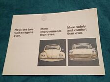 VW Beetle Type 3 Sales Brochure 8/67 Notchback Fastback Variant Bug Kafer Cox