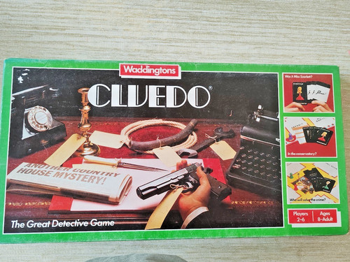 Vintage cluedo board game - vintage,