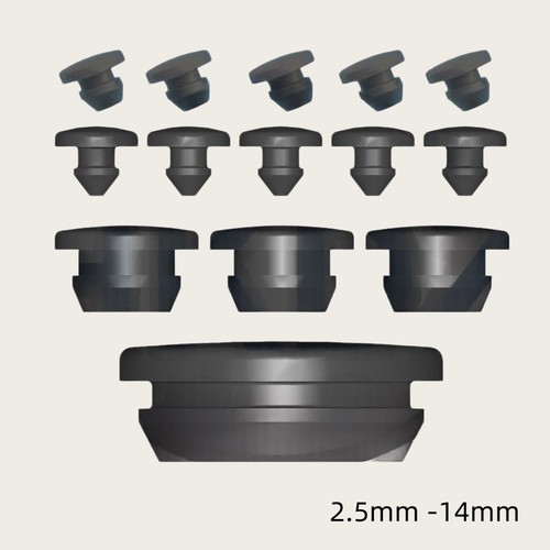 Black silicone rubber hole - rubber,