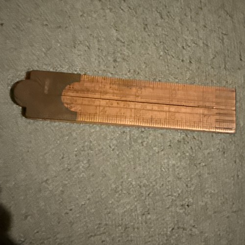 Vintage wooden folding ruler - vintage,