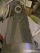 1X 6Inch Glass Cool Reflector Air Cooled Tube Light & bulb used good condition 