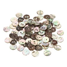 100Pcs Natural Shell Button, 2