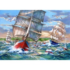 The House of Puzzles, Tall Ships, 1000 Piece Jigsaw Puzzle