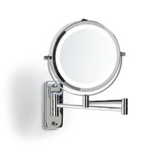 Bathroom Shaver Mirror LED Adjustable Magnifying Fully Battery Powered