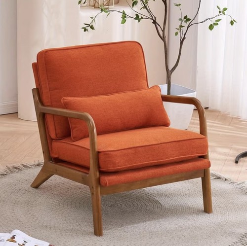 Mid century orange - orange, lounge