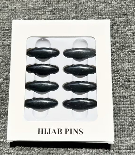 Hijab scarf safety pins black - hijab,