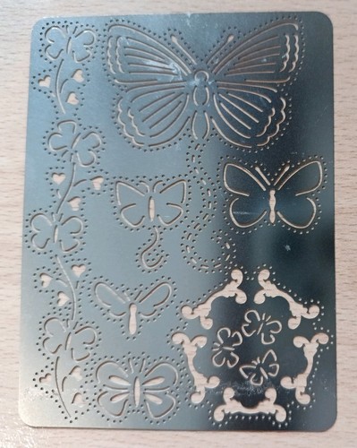 Butterfly metal stencil 10cm - metal,