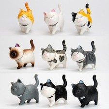 9 Pieces Lovely Cats Figurines