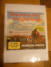 1956- INTERNATIONAL BTD-6, VINTAGE CRAWLER TRACTOR ADVERT (LAMINATED PHOTOCOPY)