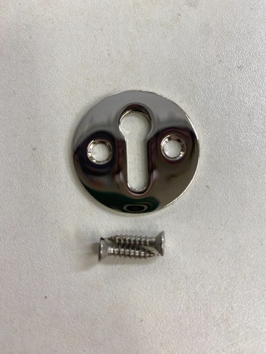 Round escutcheon plate - round, key