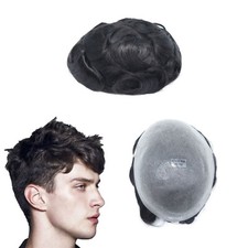 Mens Toupee Human Hair