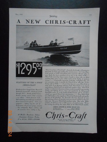 1930 chris smith sons - sons, boat