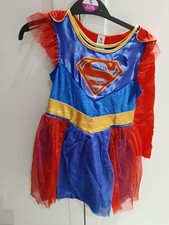 Supergirl Fancy Dress Outfit, Costume Dress, 7-8 Years