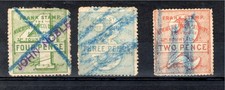 Revenues - Manchester Parcel Delivery Frank Stamps  x 3  - unchecked