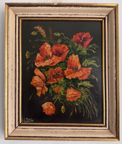 Vintage french small oil - vintage,