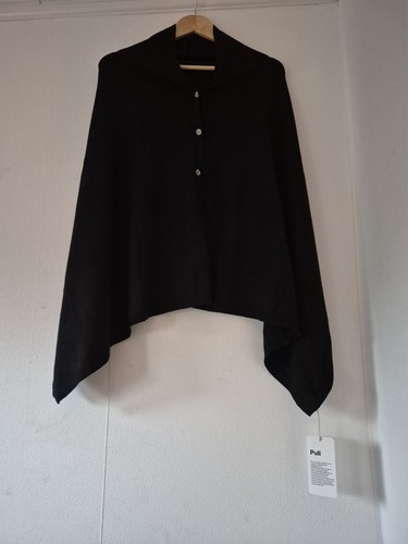 Women button knitted shawl - button,