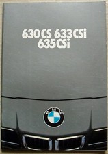 BMW 630 CS,  633 CSi & 635 CSi
