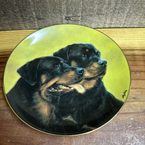 Rottweiler dog plate - dog, by