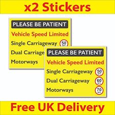 x2 Speed Limited Vehicle