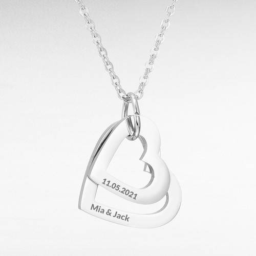 Personalized engraved heart - engraved,