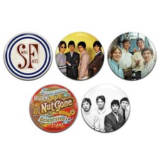 5x Small Faces Band Mod Psychedelic 25mm / 1 Inch D Pin Button Badges