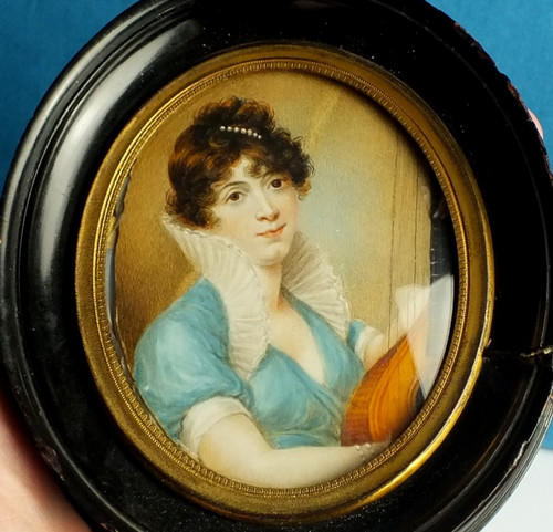 Fine antique georgian portrait - fine,