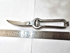 Vintage heavy duty stainless steel poultry shears by Rostfrei.