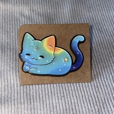 Colourful Cat Alloy Enamel Pin