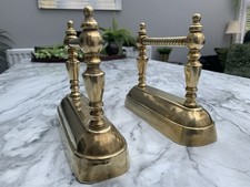 Antique Brass Fire Dogs
