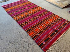 Colorful Vintage Turkish Kilim