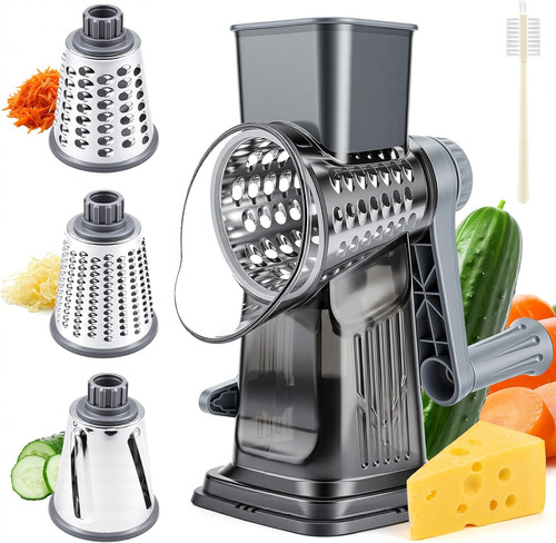 Rotary cheese grater - cheese, with