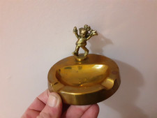 An Antique Brass Advertising Ash Tray For Brasso Polish c1910/20