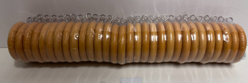 30x wooden curtain rings 34mm - wooden, (34mm