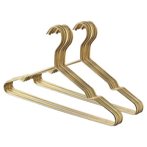 Metal coat hangers gold - metal,