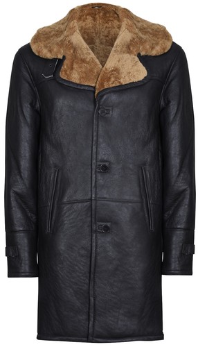 Men warm brown - long, real